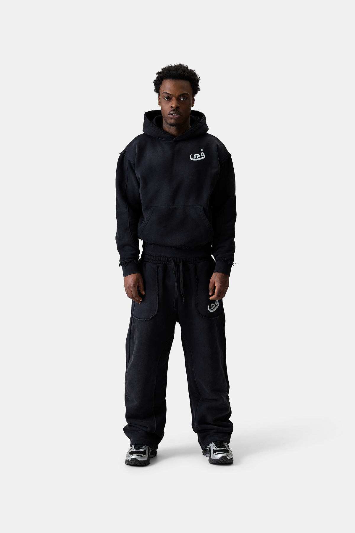 Hoodie Faded - Black