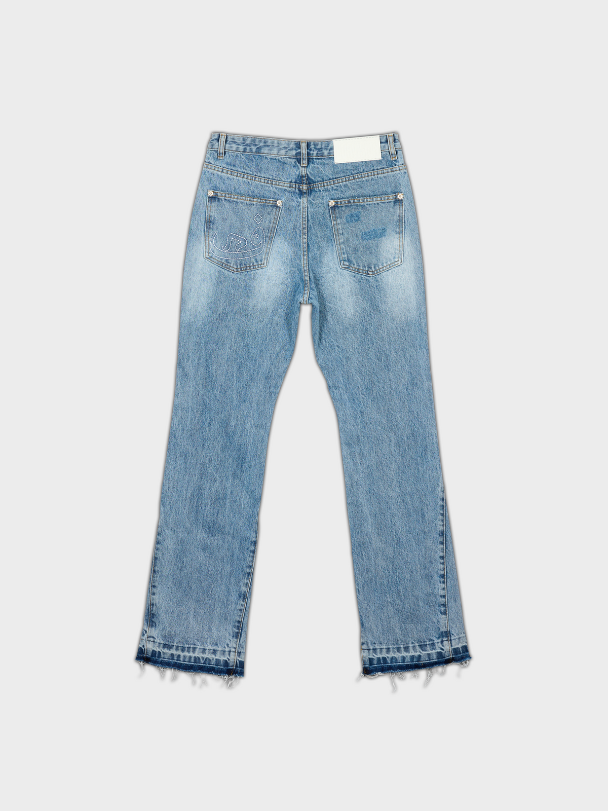 Jeans Flared Dotted - Blue