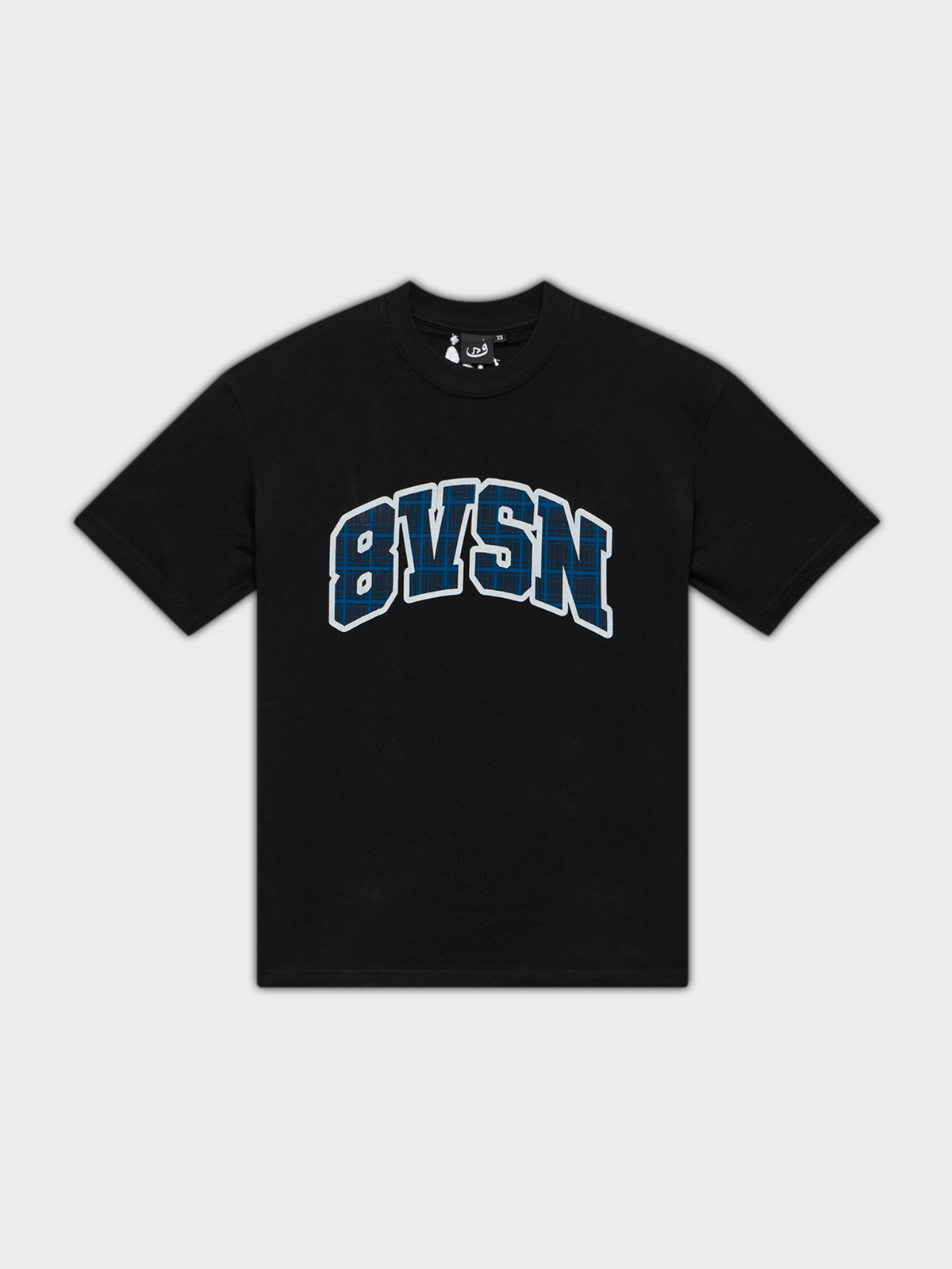 T-shirt 8VSN Plaid - Black