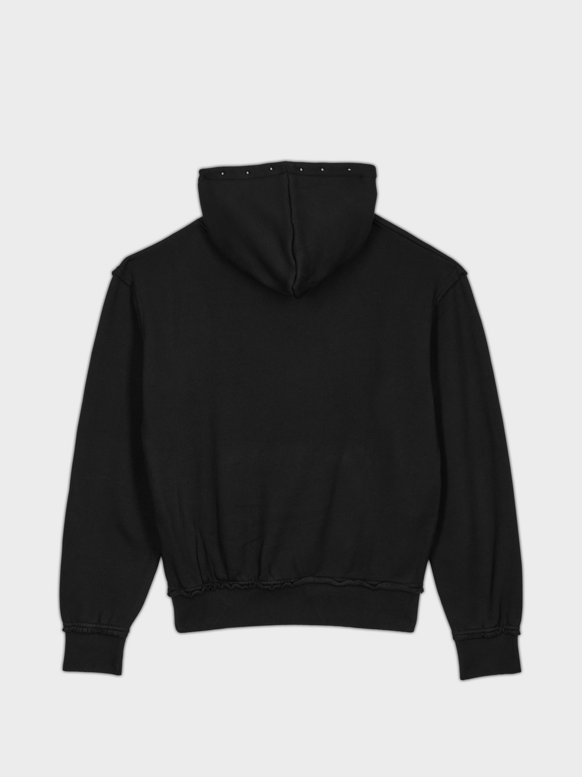 Hoodie Button - Black